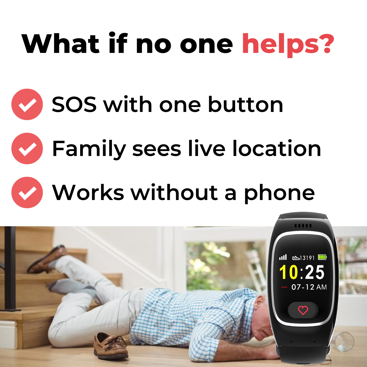 Myrescueband - Emergency Wristband for Seniors