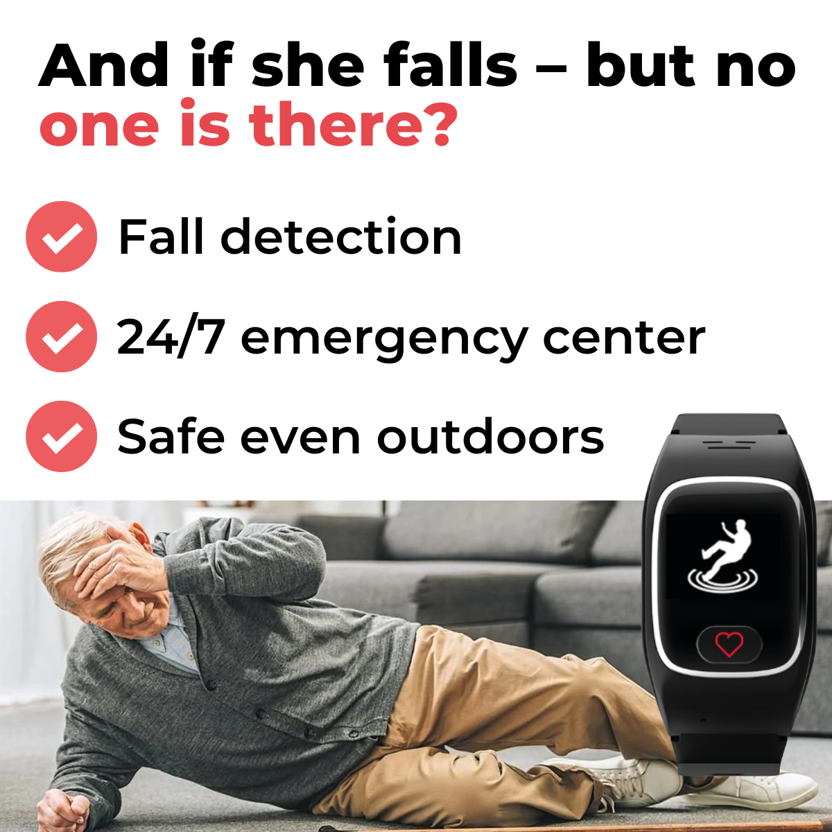 Myrescueband - Emergency Wristband for Seniors