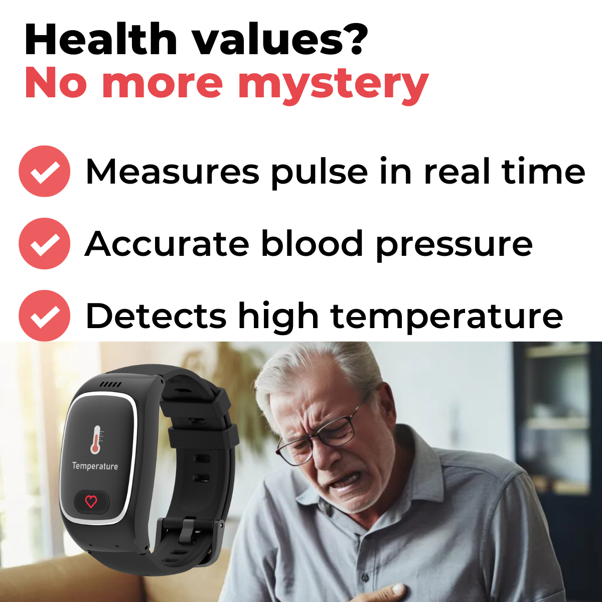 Myrescueband - Emergency Wristband for Seniors