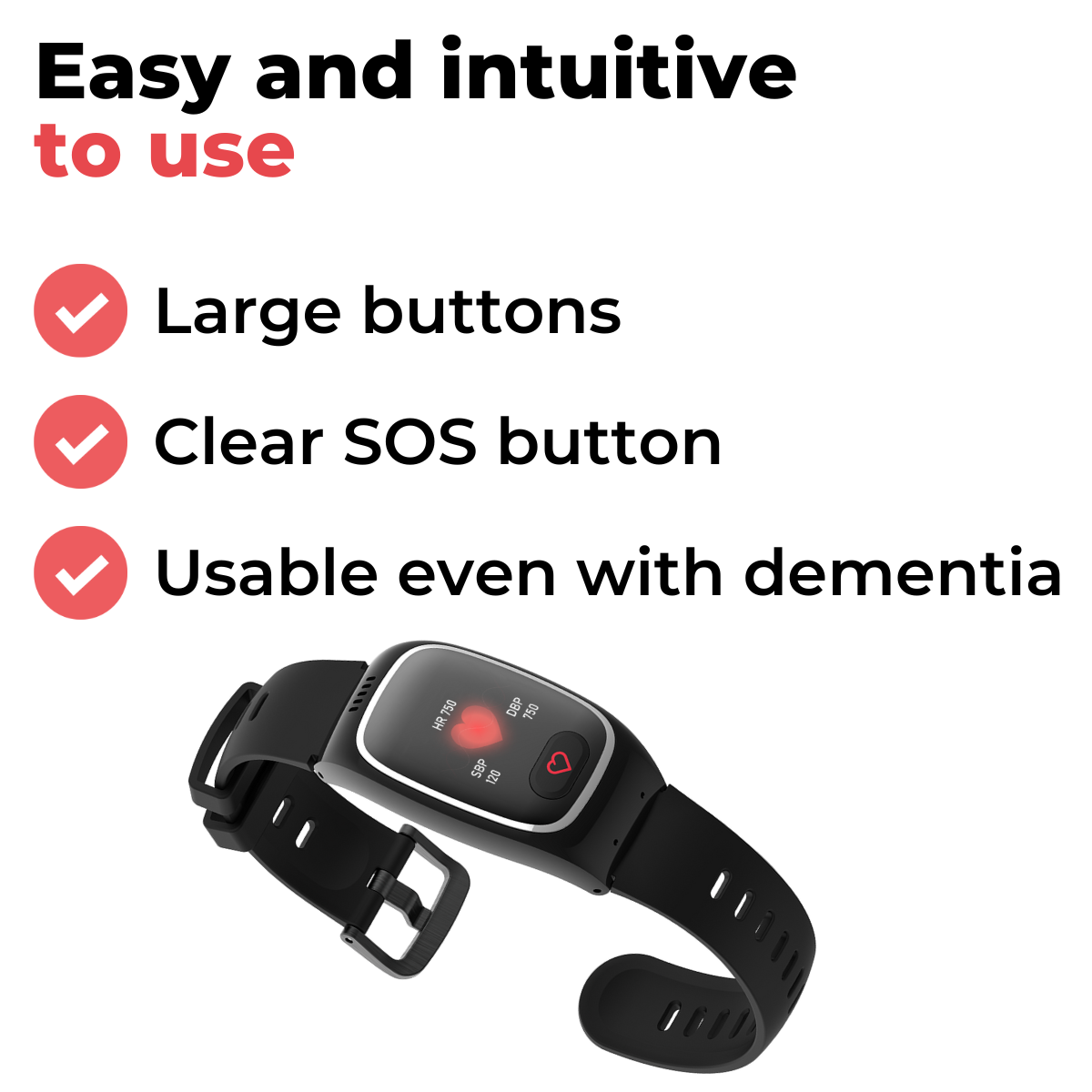 Myrescueband - Emergency Wristband for Seniors